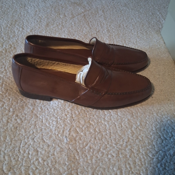 New Vintage Bruno Magli Keene  Brown Leather Slip-On Loafers main image 5